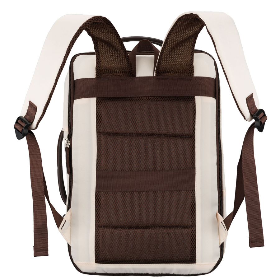 Kabinenrucksack aus Polyester in Beige, ausgestattet mit USB-Anschluss - Peterson – Bild 8