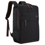 Reiserucksack aus Polyester in Schwarz, ausgestattet mit einem Laptopfach - Peterson
