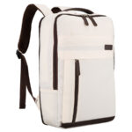 Reiserucksack aus Polyester in Beige, ausgestattet mit einem Laptopfach - Peterson