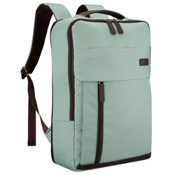 Grüner Reisrucksack aus Polyester, mit verstellbaren Schultergurten und einem Griff für den Reisekoffer – Peterson