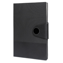 Graues Notizbuch im Format A5 mit integriertem Lesezeichen – Peterson