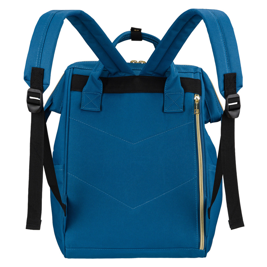 Einfaches, blaues Damen-Rucksack aus Polyester mit USB-Anschluss - Peterson – Bild 6