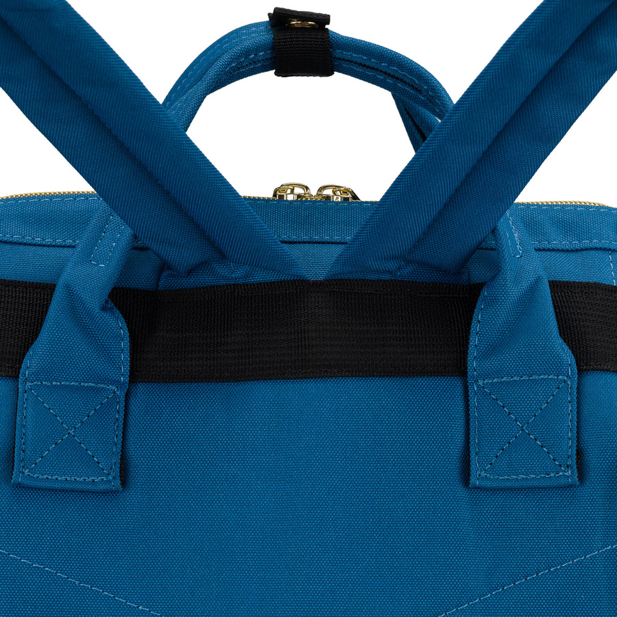Einfaches, blaues Damen-Rucksack aus Polyester mit USB-Anschluss - Peterson – Bild 17