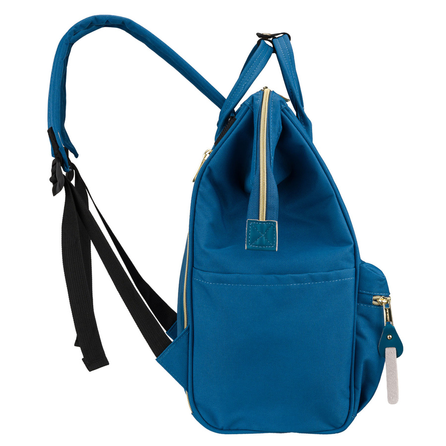 Einfaches, blaues Damen-Rucksack aus Polyester mit USB-Anschluss - Peterson – Bild 3