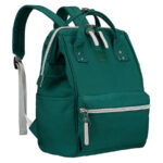 Grüner Damen-Rucksack aus Polyester mit Laptopfach und USB-Anschluss - Peterson