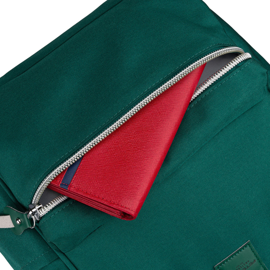Grüner Damen-Rucksack aus Polyester mit Laptopfach und USB-Anschluss - Peterson – Bild 16