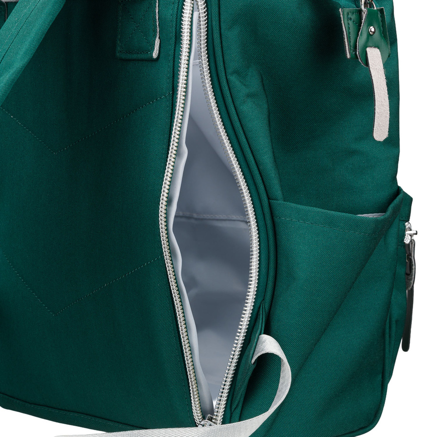 Grüner Damen-Rucksack aus Polyester mit Laptopfach und USB-Anschluss - Peterson – Bild 17