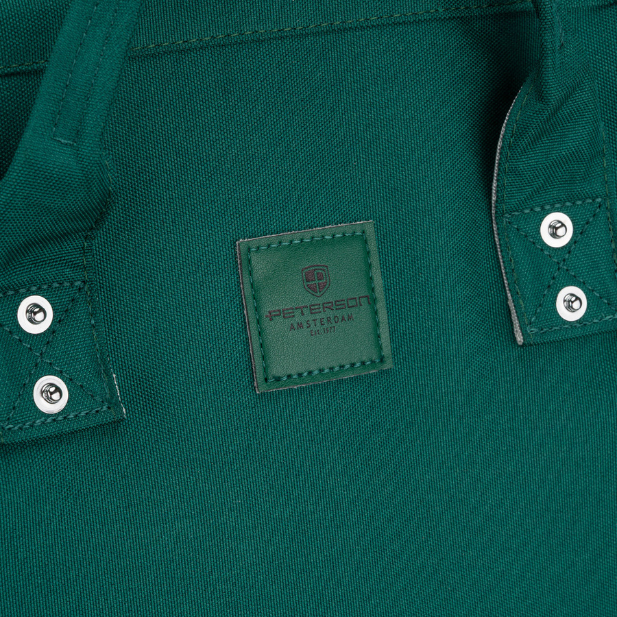 Grüner Damen-Rucksack aus Polyester mit Laptopfach und USB-Anschluss - Peterson – Bild 6
