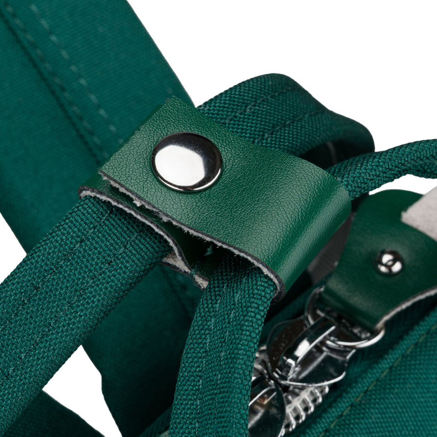 Grüner Damen-Rucksack aus Polyester mit Laptopfach und USB-Anschluss - Peterson – Bild 12