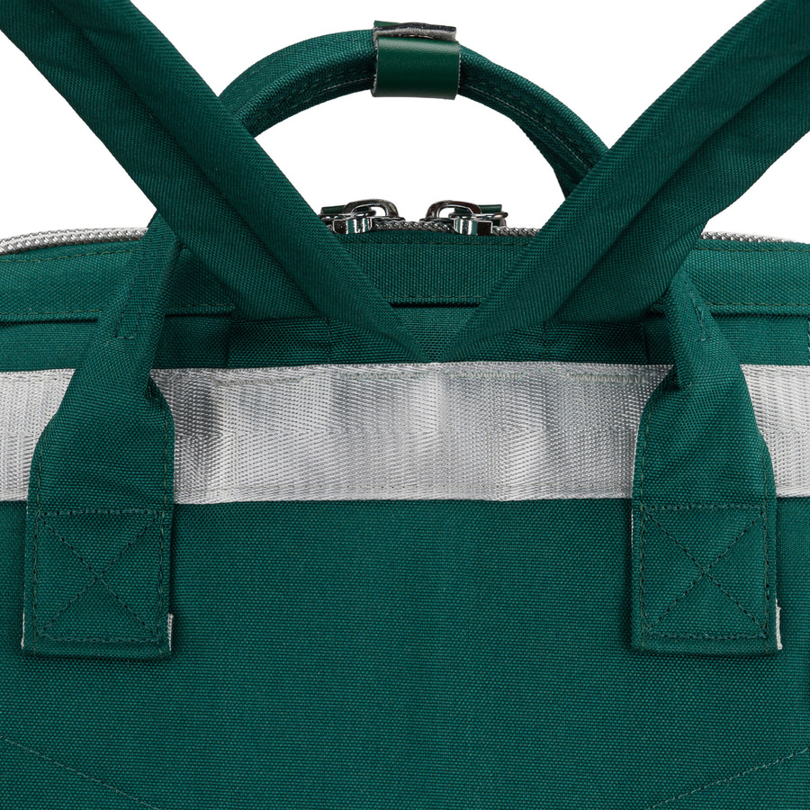 Grüner Damen-Rucksack aus Polyester mit Laptopfach und USB-Anschluss - Peterson – Bild 7
