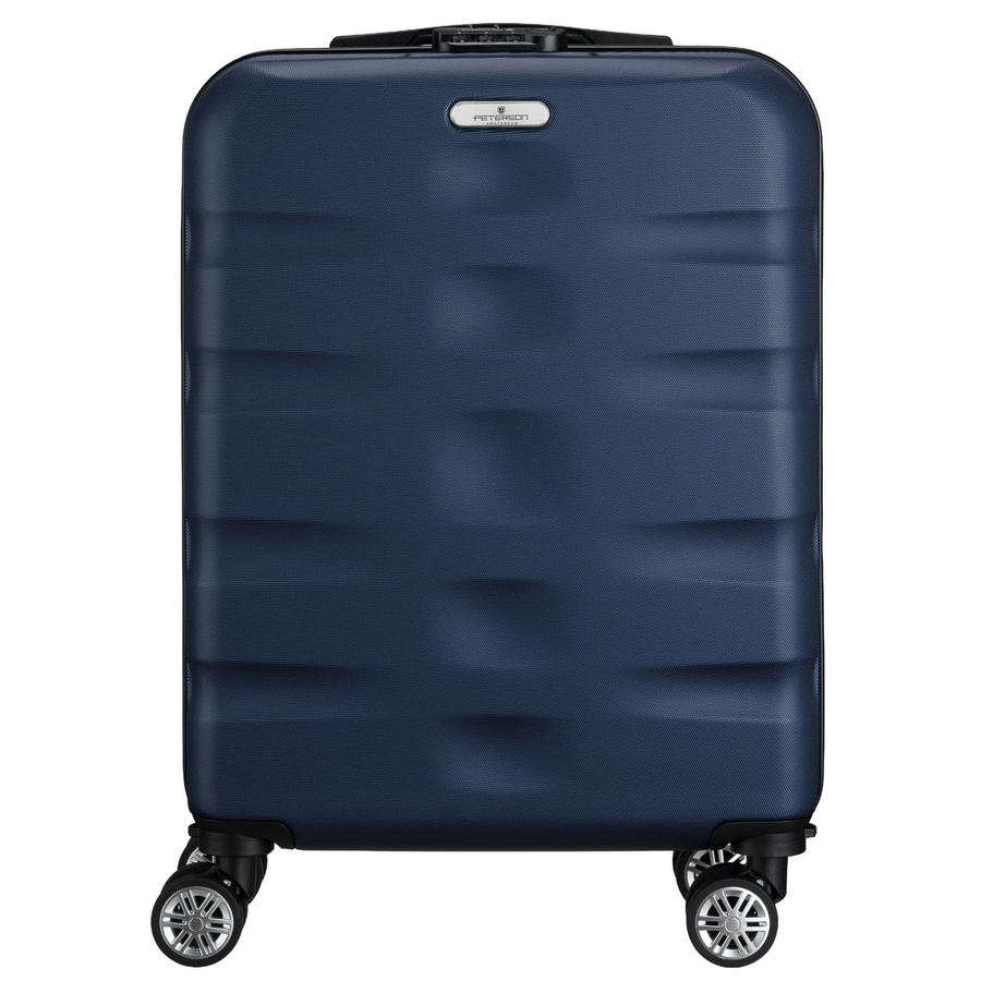 Kabinen-Reisekoffer in Marineblau auf Rollen aus ABS-Kunststoff - Peterson – Bild 8