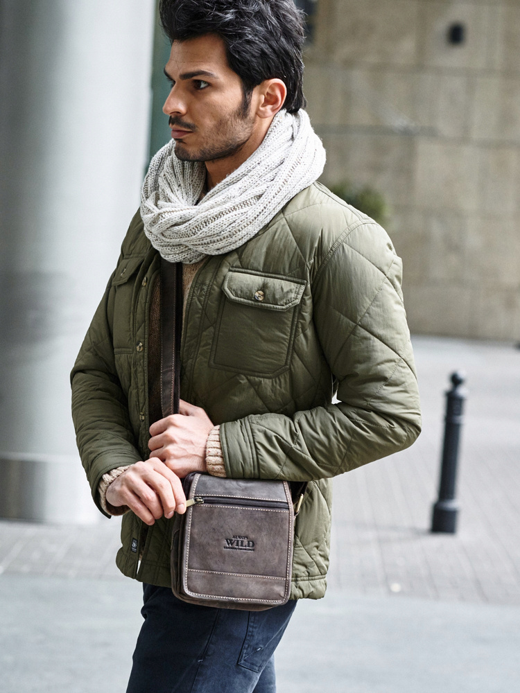 Herrentasche aus Leder mit Taschen - Always Wild – Bild 2