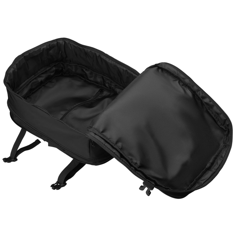 Reisetauglicher, praktischer Rucksack aus Polyester in Schwarz mit Reißverschluss - Peterson – Bild 10