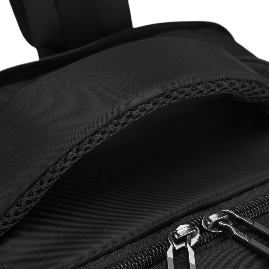 Reisetauglicher, praktischer Rucksack aus Polyester in Schwarz mit Reißverschluss - Peterson – Bild 14