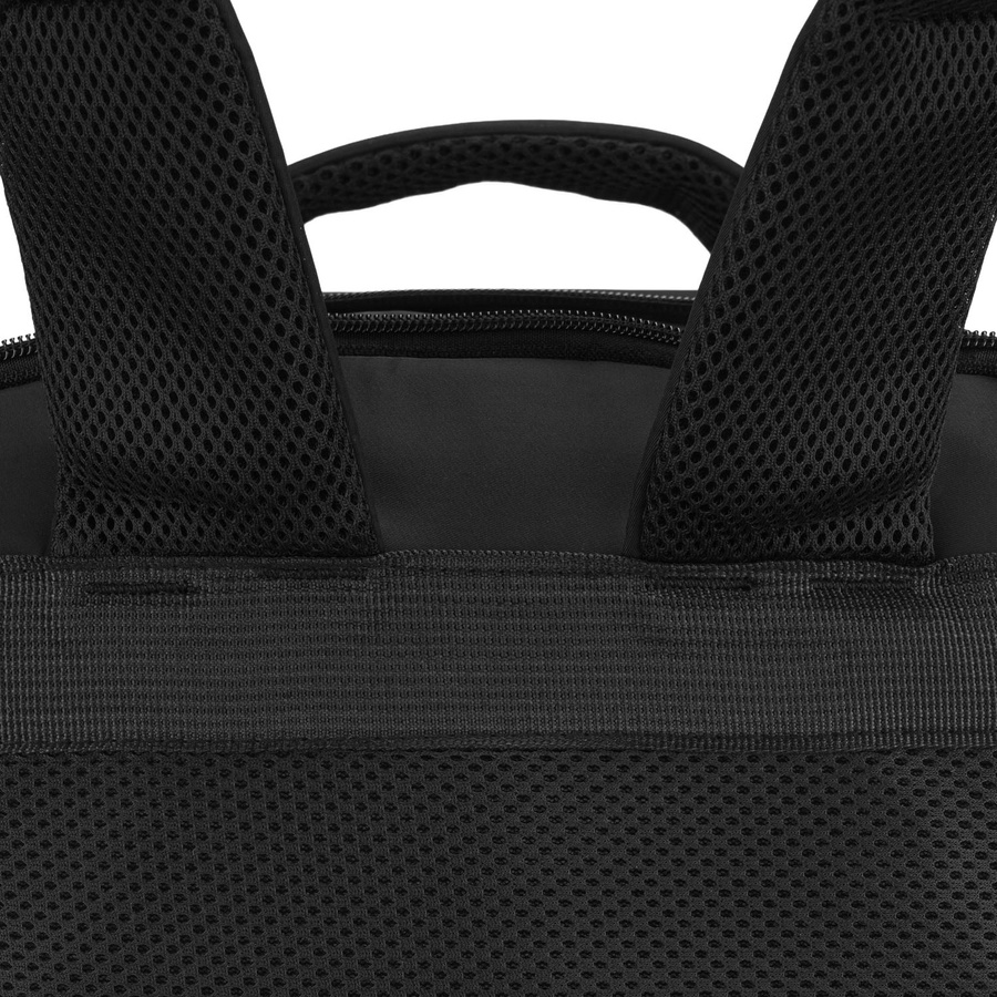 Reisetauglicher, praktischer Rucksack aus Polyester in Schwarz mit Reißverschluss - Peterson – Bild 15
